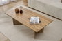 Nordure Mesa de Café Roble 119x40x60 cm
